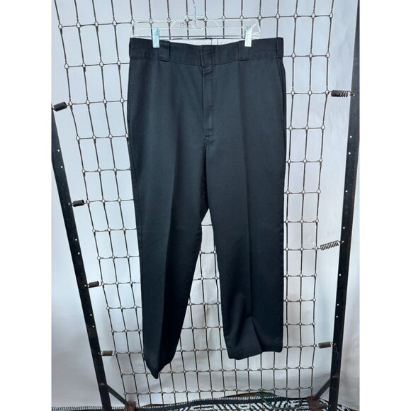 Dickies Mens Classic Black Work Pants 36x29 65% Polyester 35% Cotton Durable Mad - Picture 10 of 16